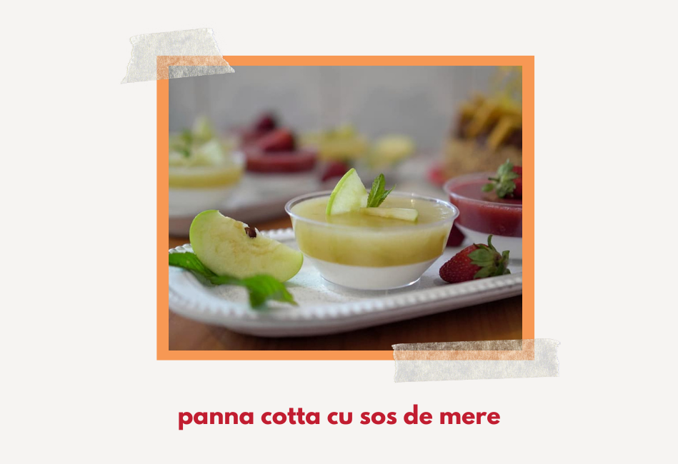 Panna Cotta cu mere